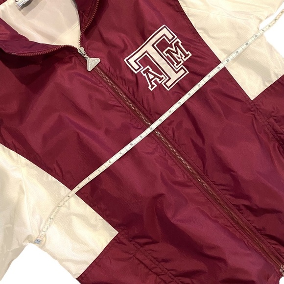VINTAGE‎ Texas A&M Jacket Apex One Men's Zip Lightweight Aggies Maroon XL - Picture 12 of 14